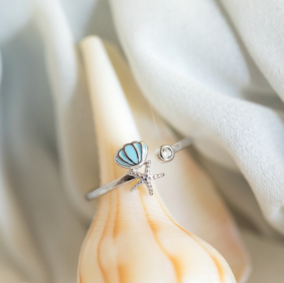 Seashore Treasures Ring (S925) - Only 1 left! - Picture 3 of 5
